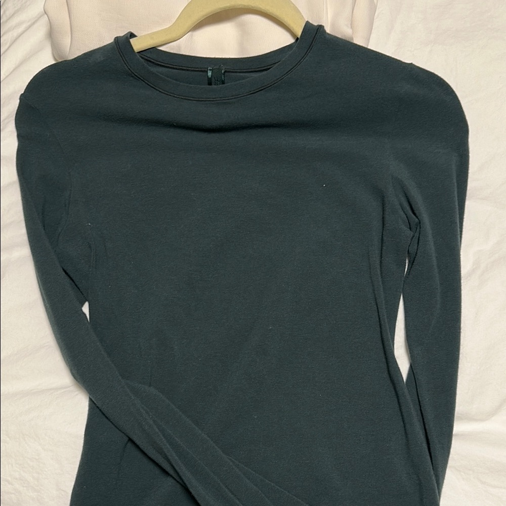 Skims Dark Green Long Sleeve Top